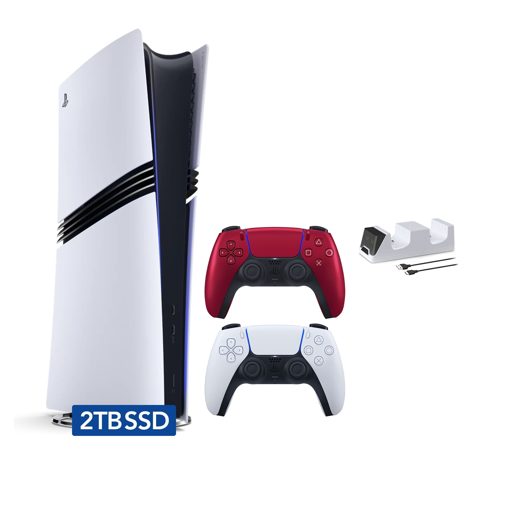 PlayStation 5 Pro 2TB SSD Digital Console with Two Controllers