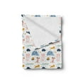 thumbnail image 2 of Crocodile Soft Flannel Fleece Throw Blanket, Composition of Funky Creatures with Streaks Drops and Animal, Cozy Plush for Indoor and Outdoor Use, 70" x 90", Blush and Multicolor, by Ambesonne, 2 of 5