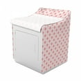 thumbnail image 2 of Coral Washer Cover, Checkered Pattern with of Fleur De Lis Royal French Lily Flower, Suitable for Dryer and Washing Machine, 29" x 28" x 40", Pale Pink Coral, by Ambesonne, 2 of 3