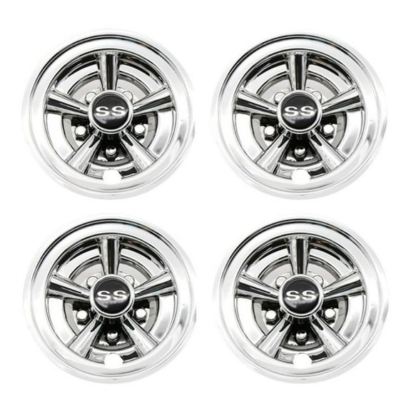 WM25 4Pcs 8Inch Golf Cart Wheel Covers, 5 Spoke Design Hub Cap for Golf Carts for Club Car, ,