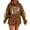 Brown-9, variant on Fshinging Football Hoodie Sweatshirt For Women Long Sleeve Sequin Letter Print Oversize Pullover Tops Sunday Game Day Clothes