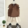 thumbnail image 3 of CYRBOKO Athletic Outfit Sets for Boys, Running Sleeveless Comfy Summer Tank Top and Shorts Coffee Size 10-12 T, 3 of 4