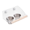 thumbnail image 4 of Comedero para pájaros, comedero para pájaros, taza, estación de alimentación, tazón de comida para pájaros a prueba de derrames, taza para loros L 2 tazas, 4 of 9