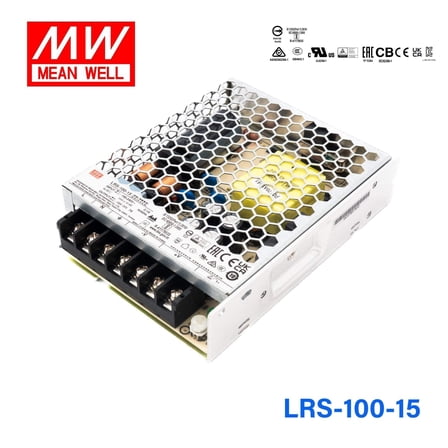 Mean Well LRS-100-15 Power Supply 100W 15V