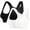 White, variant on Women's Sports Bra 2PC Front Closure Compression Bras For High Sports Everyday Bras for Women Black 3XL