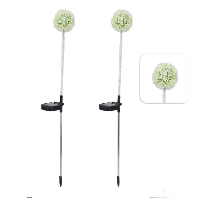 Jardín 2set Solar Dientes De León Luces De Jardín 6LED Lámpara De Césped Al Aire Libre Colorida Para Patio Balcón