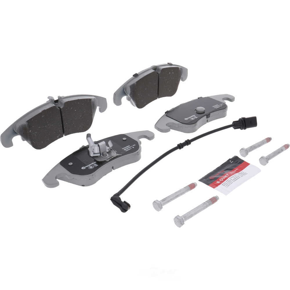 Brembo P85098N NAO BRAKE PADS Fits select: 2013-2015 AUDI A4 PREMIUM PLUS, 2012 AUDI A4 QUATTRO