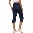 thumbnail image 6 of Tumotour Yoga Shorts For Women Workout Out Elastic High Waisted Drawstring Pocket Yoga Gym Cropped Trousers Athletic Leggings Shorts Sport Shorts Lightweight Biker Shorts, 6 of 9