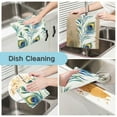 thumbnail image 2 of Yayeee 6 Pack Kitchen Dish Cloths for Washing Dishes Soft Absorbent Microfiber Towels, Peacock Feather, 2 of 9