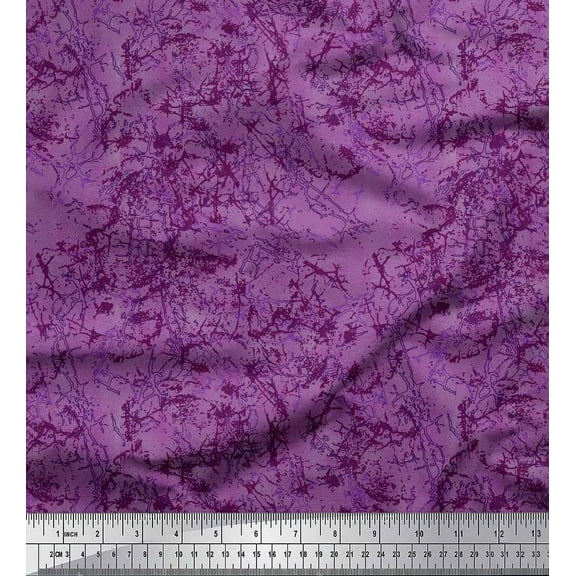 Soimoi Cotton Duck Fabric Stone Texture Print Sewing Fabric Yard 42 Inch Wide