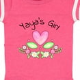 thumbnail image 4 of Inktastic Yaya's Girl Heart Flowers Girls Baby Bodysuit, 4 of 5