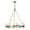 Vintage Brass / Clear Crystal, variant on Kuzco Lighting Ch338836 Lucian 8 Light 37" Wide Ring Chandelier - Polished Nickel /