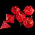 thumbnail image 2 of Fugacity Dnd Juego de dados Núcleo líquido Hecho a mano Borde afilado 7 piezas de dados de resina: mazmorras y dragones Juego de dados poliédricos Juego de dados D&D con estuche de dados de regalo par, 2 of 5
