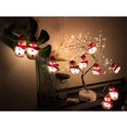 thumbnail image 3 of Guirnalda de luces Led de 20 muñecos de nieve para jardín, hogar, boda, fiesta de Navidad, decoración interior y exterior, 3 of 5
