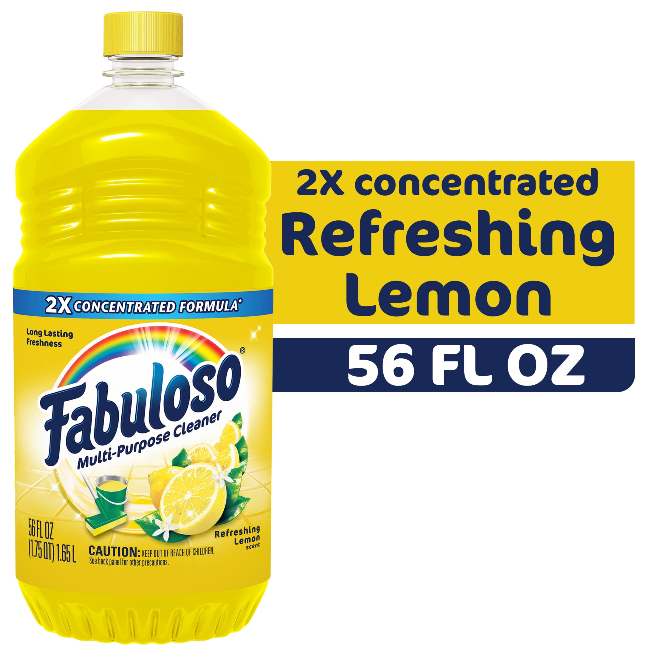 (6 pack) Fabuloso Multi Surface All Purpose Floor Cleaner, Refreshing Lemon Scent, 56 fl oz