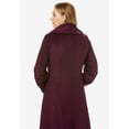 thumbnail image 4 of Jessica London Women's Plus Size Long Wool-Blend Coat With Faux Fur Collar, 4 of 4