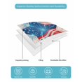 thumbnail image 4 of Twin Quilt Bedding Set, Patriotic USA Flag Reversible Summer Quilt 3 Pieces, Memorial Blue Red Freedom Lines Lightweight Bedspreads Coverlets with 2 Pillow Shams for All Seasons, 4 of 5