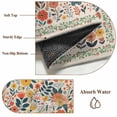 thumbnail image 6 of Boho Beige Flowers Round Area Rug 5Ft Washable Circle Rugs for Living Room Bedroom, Spring Abstract Watercolor Floral Leaf Non-Slip Carpet Floor Mats Indoor Outdoor Carpet Runner Aesthetic Home Decor, 6 of 8