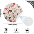 thumbnail image 4 of Round Braided Placemats Set of 4,Heart Tree Washable Dining Table Durable PVC 15 Inch Non-Slip Heat Resistant Place Mats for Table Decor Home Decor, 4 of 7