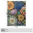 thumbnail image 4 of Shiartex Boho Floral Blanket Colorful Flowers Bohemian Throw Gifts for Women Kids Girls Birthday Mother's Day Decor Spring Throw Soft Cozy Blanket 40x50in, 4 of 6