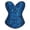 Halloween corset - Dark Blue, variant on Gyujnb Women's Strapless Floral Jacquard Overbust Corset Boned Waist Cincher Bridal Formal Halloween Costume Bustier Top,M