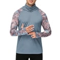 thumbnail image 7 of LWavelet Men's UPF 50+ UV Protection Fishing Shirt with Face Cover Long Sleeve Quick Dry Breathable Sun Hoodie for Beach, 7 of 7