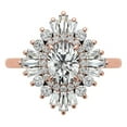 thumbnail image 4 of Auory Best Statement Moissanite Ring for Her with Rose Gold Plating, 4 of 11
