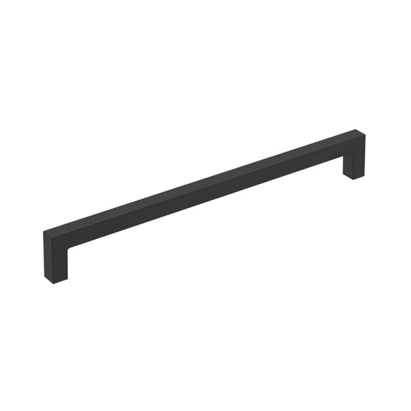 Amerock Monument 8-13/16 inch (224mm) Center-to-Center Matte Black Cabinet Pull