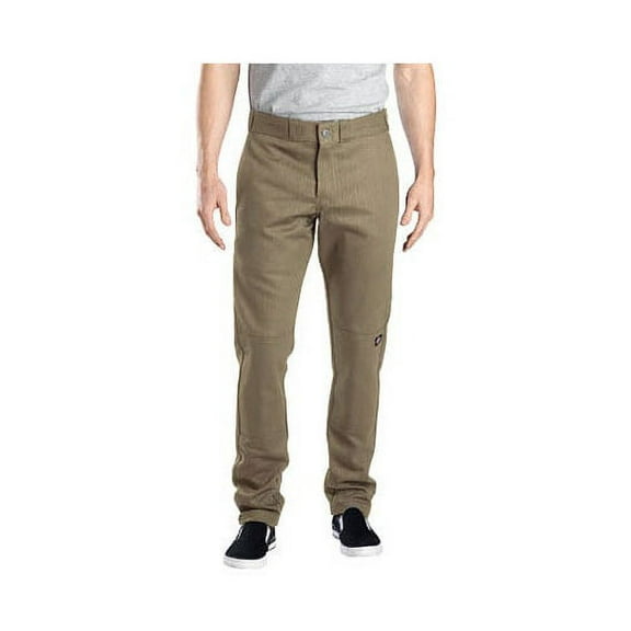 Men's Skinny Straight Fit Double Knee Work Pant 32 Inse