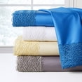 thumbnail image 2 of Porch & Den  Gerda Deep Pocket Over-sized Cotton Lace Bed Sheet Set Brilliant Blue California King Deep Pocket,Extra Deep Pocket Casual,Modern &, 2 of 5