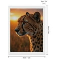 thumbnail image 2 of Diamond Art Kit for Adults, Cheetah Sunset Silhouette Beauty Diamond Painting for Adults Beginners, 5D DIY Diamond Art Painting Kits, Colorful Diamond Painting Craft for Home Decor 12x16, 2 of 7