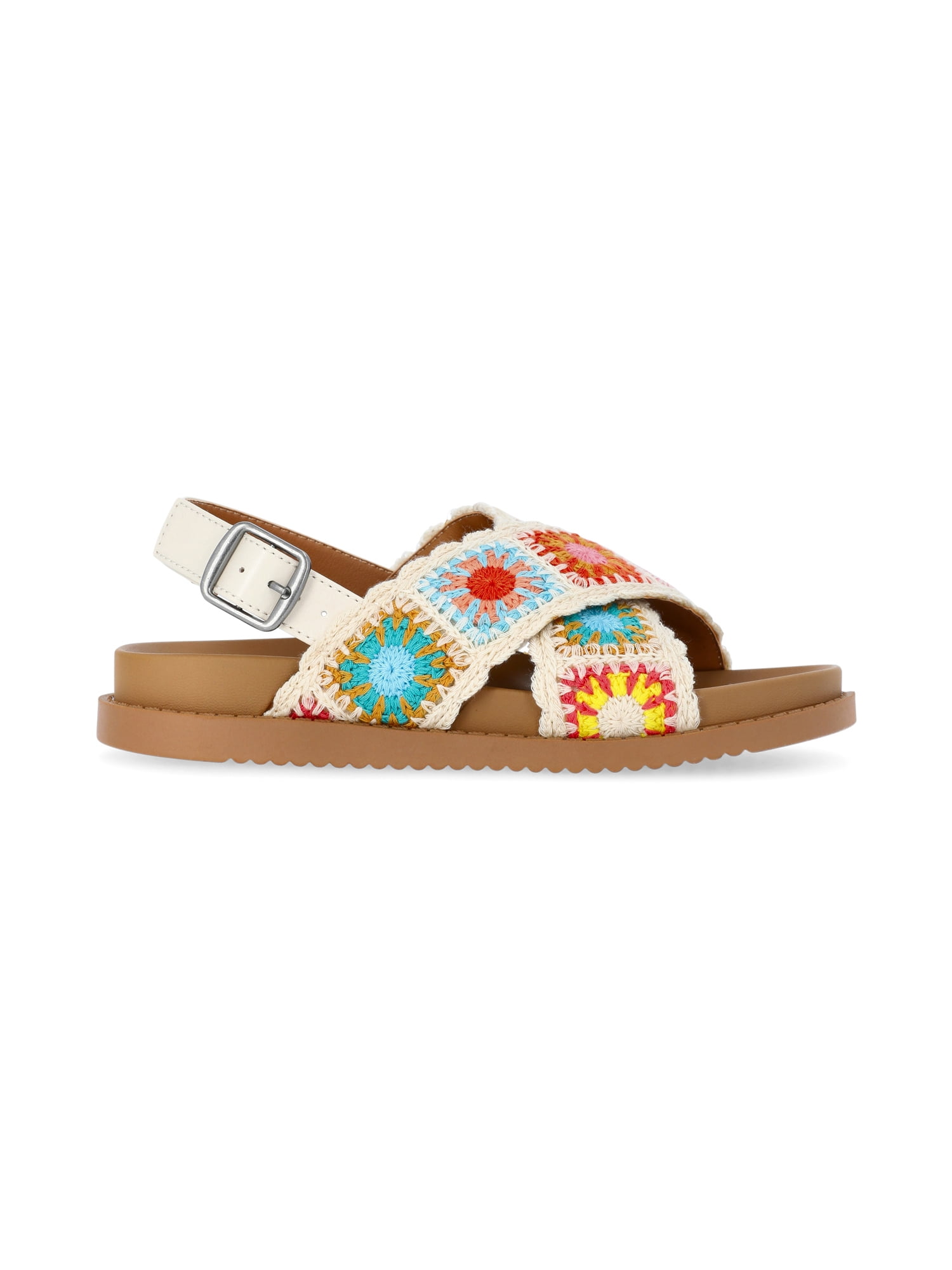 Wonder Nation Little and Big Girls Crossover Sandals