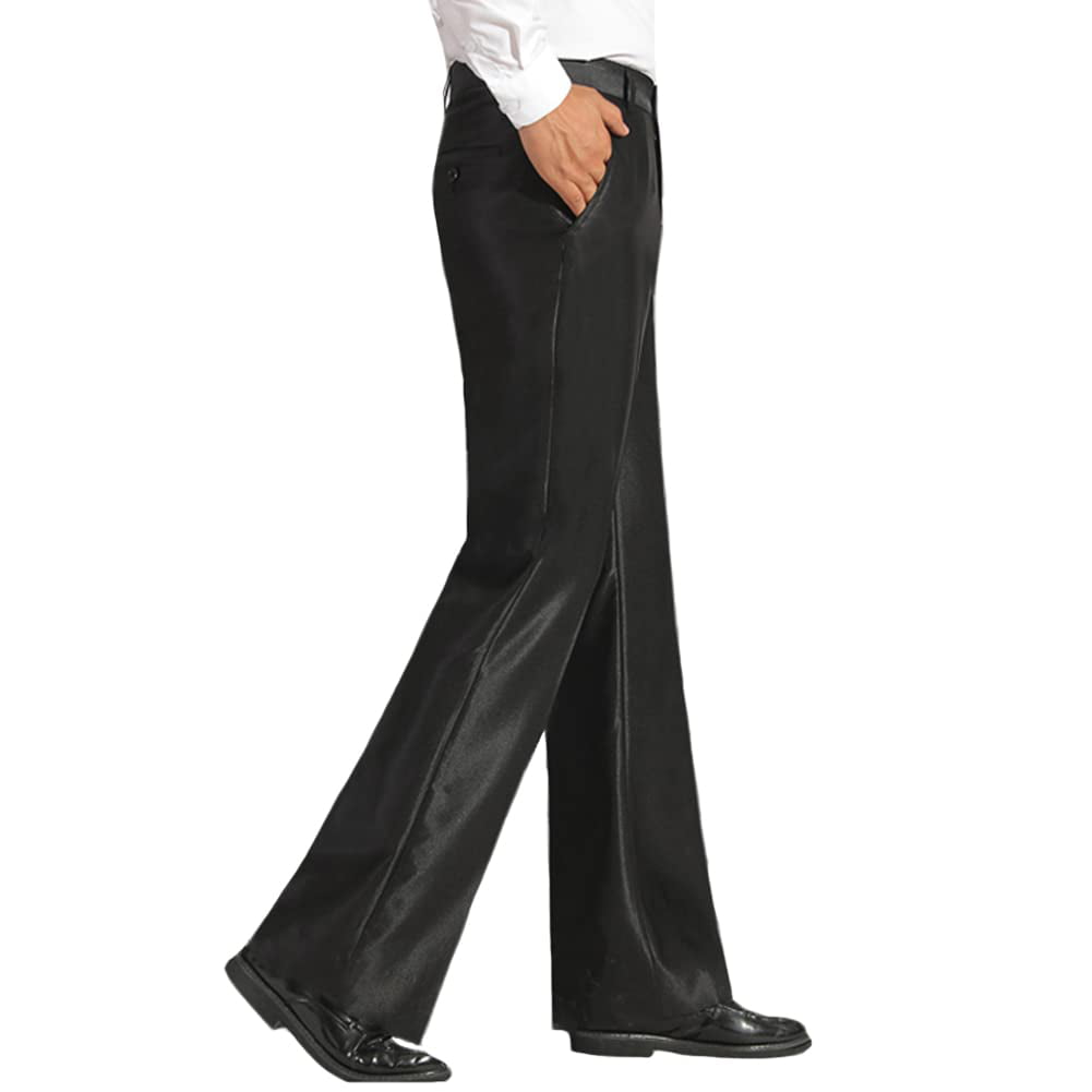 EFJONE Women's Flare Pants Black Regular Fit Casual Elastic V Waist Leg  Pants Casual Flared Leggings at Amazon Women's Clothing store