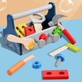 thumbnail image 4 of Toddlers Wooden Tool Toy Toolbox Educational Sensory Toy for Boys Girls, 4 of 5
