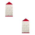 thumbnail image 2 of Ounissouiy Calendario de Adviento rellenable hecho con lona Calendario de Adviento navideño práctico y práctico rojo rojo 2Conjunto, 2 of 6