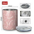 thumbnail image 4 of Floral 12oz Stainless Steel Coffee Mug – Double-Wall Insulated Cup with Spill-Resistant Lid, 360° Full-Print Design, Keeps Drinks Hot & Cold for Home, Office, Travel,Thanksgiving,Christmas, Spring, 4 of 5