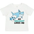 thumbnail image 3 of Inktastic My Grammy Loves Me with Cute Sharks Boys or Girls Toddler T-Shirt, 3 of 5