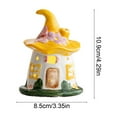 thumbnail image 3 of RuiJiao Ceramic Christmas House Night Light Ornament in White for Desktop Decor and Holiday Gifts, 3 of 9