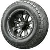 Golf Cart Wheels and Tires - 12" RHOX RX184 Black w/ All Terrains - Set of 4