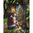 thumbnail image 3 of Corgi and Santa Claus Garden Flag, 3 of 5