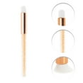 thumbnail image 3 of Unique Bargains 1 Pc Rhinestone Nose Brush for Bathroom Yellow Plastic Handle Nylon Hair, 3 of 5