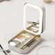 thumbnail image 2 of Travel Makeup Mirror with Light, Compact Makeup Bag with LED Mirror, 2 of 5