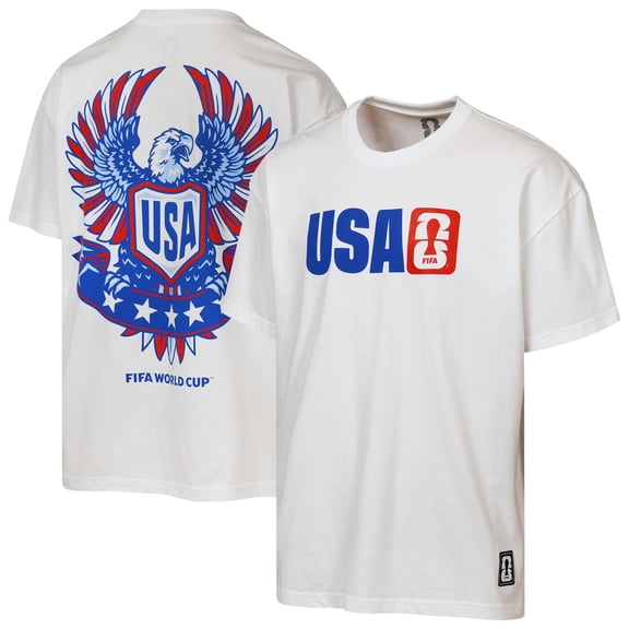 Men's Outerstuff White USA Livery Oversized T-Shirt
