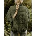 DanceeMangoos Women's Dolman Lightweight Quilted Jackets Zip Up Long