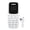 White, variant on Unlocked 2G GSM Mini Phone for Elderly Dual Nano SIM Card Big Button Pocket Mobile Phone Music Player Bluetooth Dialing, Black (0.66 Inches / 1.67 cm)