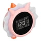 thumbnail image 4 of Despertador Reloj despertador electrónico LED multifuncional con forma de dinosaurio rosa, 4 of 8