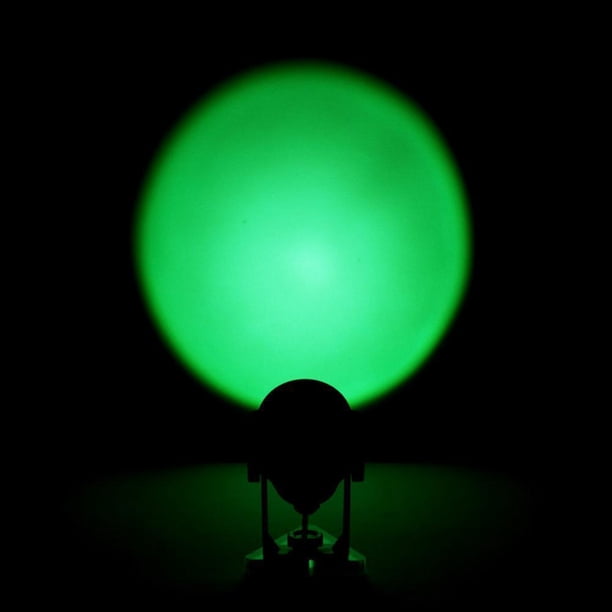 Luz De Proyección Lámpara de ambiente de proyección de pared colorida luz nocturna decorativa (verde)