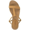 thumbnail image 2 of Style & Co Women’s Mulan Wedge Sandals Khaki Rainbow Raffia – Size 5M, 2 of 4