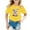 1#Yellow384, variant on Byoo Bunny Rabbit Graphic Tee Top for Infant Girls Easter Breathable Short Sleeved Daily Tee Shirt Casual T-Shirt,Black