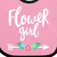 thumbnail image 4 of Inktastic Flower Girl with Arrow and Flowers Girls Baby Bib, 4 of 4